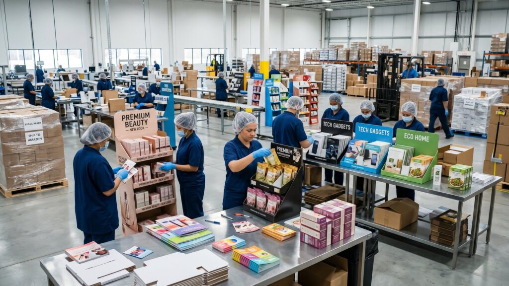 Displays bestücken lassen – Wolando
