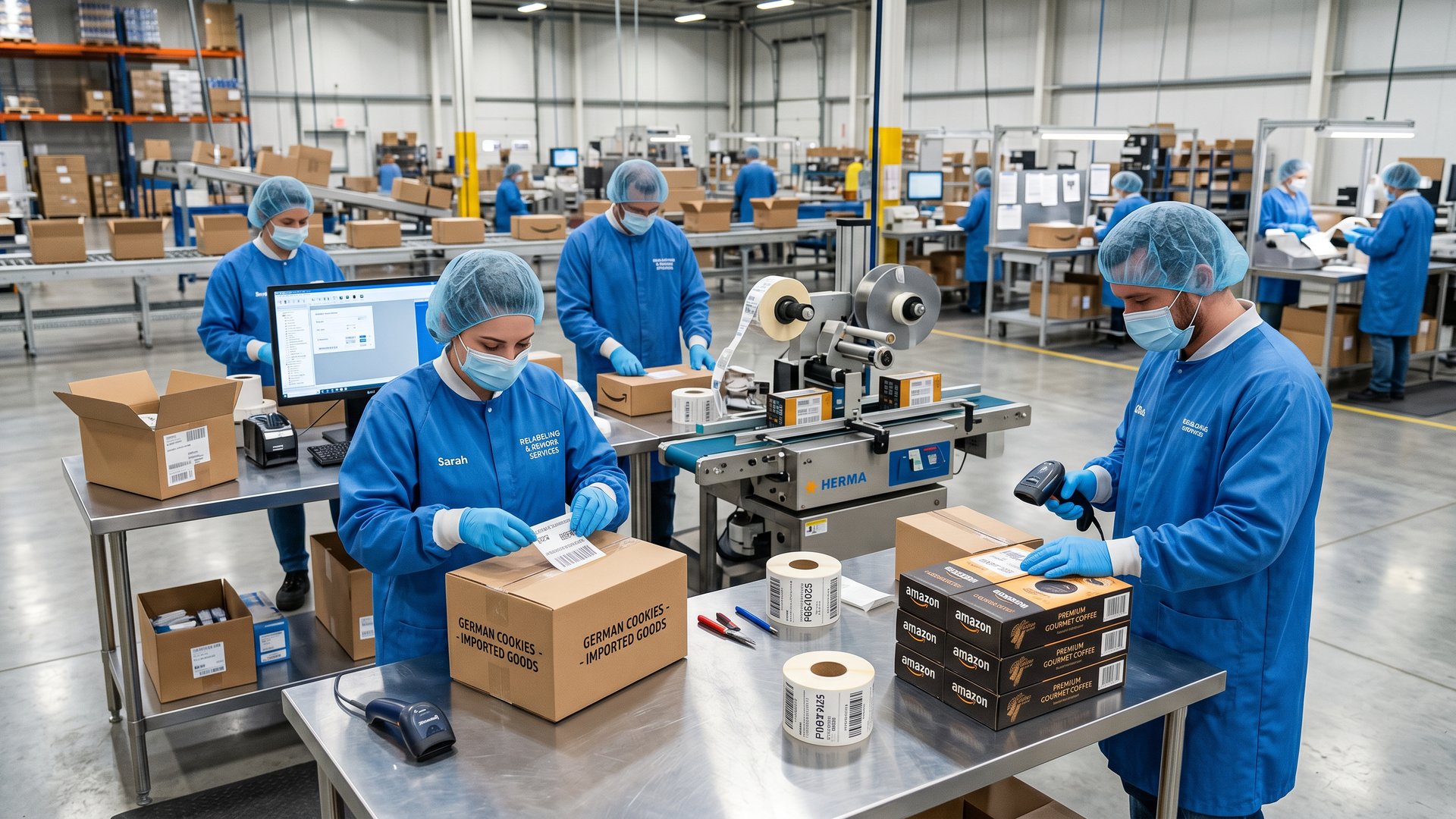 Umetikettierung von Handelsware – Wolando